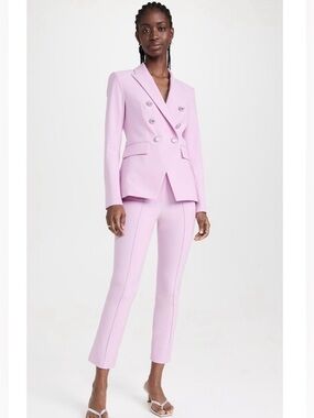 Veronica Beard FULL SUIT Barely Orchid Miller Dickey Jacket + Keane Pant 16/18